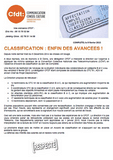 Classification : Enfin des avancées !